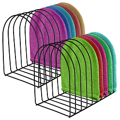 Черный Железная настольная подставка для хранения шляп, чёрные, 26.2x17.1x22.5 см, 2 шт / комплект