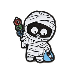 Ghost Эмалированные булавки на Хэллоуин, булавки для лацканов из сплава для одежды рюкзака, призрак, 30x25 мм