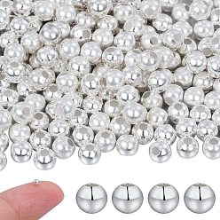 Silver 925 Sterling Silver Spacer Beads, Round, Silver, 2x2mm, Hole: 0.9mm
