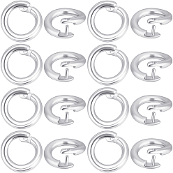 Платина Латуни Twister застежками, кольцо, платина, 5.5x1 мм, отверстие : 3 мм, 50 шт