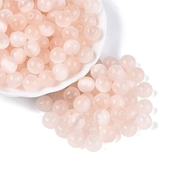 Фора Стеклянные бусины в стиле верстака класса А FGB, круглые, имитация шарики глаза кота, оранжевые, 9.5 мм, отверстие : 1.4~1.6 мм, Около 420 шт / фунт