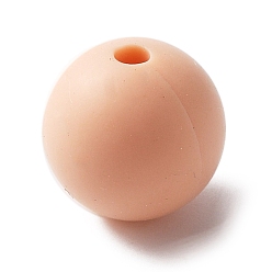 PeachPuff Silicone Beads, Round, PeachPuff, 11.5~12mm, Hole: 2mm