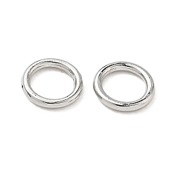 Платина Латунные соединительные колечки, круглые кольца, долговечный, без кадмия и без свинца, стойки покрытие, платина, 8x1 мм, внутренний диаметр: 5.5 мм