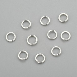 Silver 304 Stainless Steel Jump Rings, Open Jump Rings, Silver, 20 Gauge, 5x0.8mm, Inner Diameter: 3.3mm