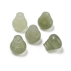 Nephrite Jade Натуральный нефритовый нефрит/бусины из нефрита Хэтянь, Горлянка, 10.5x9.5 мм, отверстие : 1~1.2 мм