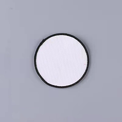 Круглые Пустую компьютеризированную ткань для вышивки утюгом/пришиваем заплатки, аксессуары для костюма, круглые, 80 мм