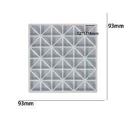 Треугольник Подвески квадратной формы, сделай сам, пищевая силиконовая форма, формы для литья смолы, для уф-смолы, изготовление изделий из эпоксидной смолы, треугольные, 93x93x5 мм