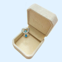 Темно-Голубой 316l хирургическая нержавеющая сталь микропаве кубический цирконий кольца для живота сверху вниз, сердце, цвет нержавеющей стали, глубокое синее небо, 22 мм