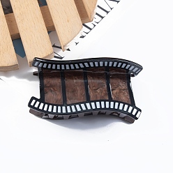 Кокосово-Коричневый Заколки для волос из пвх, аксессуары для волос для женщин и девочек, кокосового коричневый, 76x42x41 мм