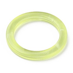 Grün gelb Fingerringe aus Celluloseacetat (Harz), schlichte Bandringe, grün gelb, uns Größe 6, Innendurchmesser: 17 mm