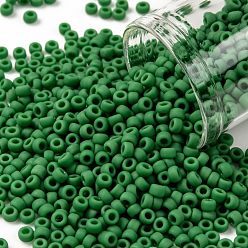(47DF) Opaque Frost Shamrock TOHO Round Seed Beads, Japanese Seed Beads, (47DF) Opaque Frost Shamrock, 8/0, 3mm, Hole: 1mm, about 222pcs/bottle, 10g/bottle