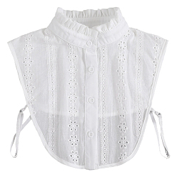 Белый Съемная хлопковая женская рубашка с накладным воротником, отделка горловины своими руками аксессуары для одежды, белые, 345x353x4 мм