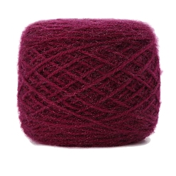 Средний Фиолетово-красный Пряжа мохер, для ткачества, вязание крючком, средне фиолетовый красный, 1.5~2 мм, около 150г/моток