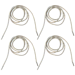 Klar ab Flache glas strass klebeband schnürsenkel, mit Messingschnallen, klar ab, 1200x3.5 mm