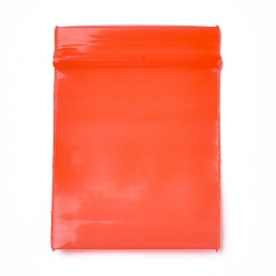 Красный Однотонные полиэтиленовые пакеты с замком на молнии, закрывающиеся маленькие сумки для хранения ювелирных изделий, мешок с самоуплотнением, верхнего уплотнения, прямоугольные, красные, 4x3 см, односторонняя толщина: 7.8 мил(0.2мм), около 90~100 шт / упаковка