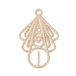 Light Gold Подвески из латуни с травленым металлом, долговечный, без кадмия, без никеля и без свинца, дерево, золотой свет, 20x12.5x0.3 мм, отверстие : 1.2 мм