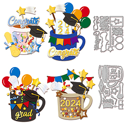 Посуда 2 шт 2 стиль трафареты для штампов из углеродистой стали, Шаблон для изготовления бумажных карточек с декоративным тиснением для скрапбукинга своими руками, художественный промысел, посуда, 84~102x124~152x0.8 мм, 1 шт / стиль