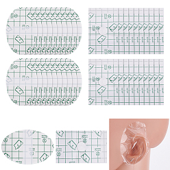 Mixed Shapes 180 шт. 2 стили детские водонепроницаемые наклейки на уши из искусственной кожи, защита ушей новорожденного для купания в душе, с хлопком, разнообразные, 50~53x80~81x0.3~1 мм