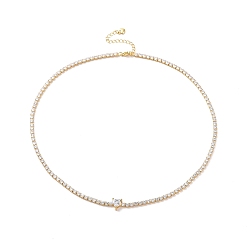 Настоящее золото 18K Колье с кулоном в форме сердца из прозрачного кубического циркония с теннисными цепочками, украшения из латуни для женщин, реальный 18 k позолоченный, 18.11 дюйм (46 см)