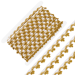 Белый 24ярдов филигранной отделки из полиэстерового кружева, тесьма для украшения домашнего текстиля, с картой дисплея 1pc картона, белые, 3/4 дюйм (20 мм)