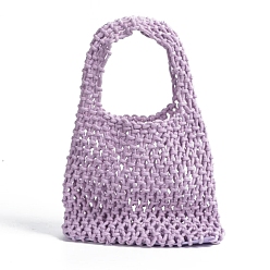 Thistle Woven Cotton Handbags, Women's Net Bags, Shoulder Bags, Thistle, 30x21x8cm