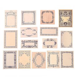 Темный Лосось 30 листы старинных блокнотов для заметок, наклейки с наклейками, для офисного школьного чтения, прямоугольные, темный лосось, 41~64x70~80x0.1 мм