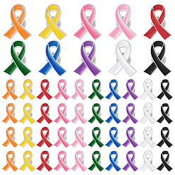 (52) Непрозрачная лаванда 200 шт. 10 цвета информационная лента цинковый сплав эмалированные значки, для одежды, платина, разноцветные, 26x21 мм, 20 шт / цвет