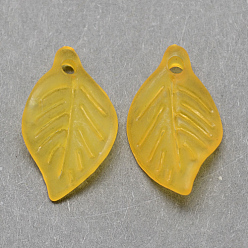 (932FM) Темно-синий аква-матовый с подкладкой Прозрачные акриловые подвески, матовые, лист, темно-золотистые, 18x11x3 мм, Отверстие : 2 мм , около 1877 шт / 500 г