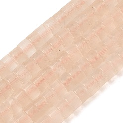 Персиковый Слойка Кошачие глаза, диск, Heishi бусы, розовые, 4x2~3 мм, отверстие : 0.7 мм, около 135~136 шт / нитка, 14.76~14.96'' (37.5~38 см)