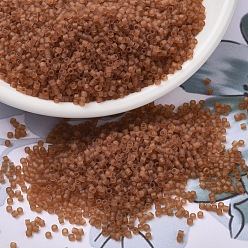 (DB1261) Матовые Прозрачные Ноготки Бусины miyuki delica, цилиндр, японский бисер, 11/0, (дБ 1261) матовый прозрачный календулы, 1.3x1.6 мм, Отверстие: 0.8 мм, о 2000 шт / бутылка, 10 г / бутылка