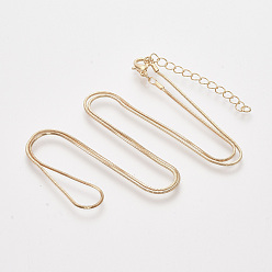 Light Gold Изготовление колье из латуни, с карабин-лобстерами , золотой свет, 24.4 дюйм (62.2 см), 1 мм