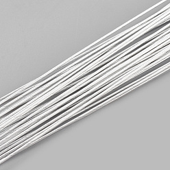WhiteSmoke Round Iron Wire, WhiteSmoke, 18 Gauge, 1mm, about 1.96 Feet(60cm)/strand, 50strand/bag
