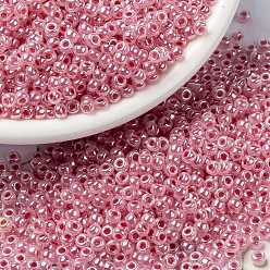 (RR535) Oeillet Rose Ceylan Perles rocailles miyuki rondes, perles de rocaille japonais, (rr 535) oeillet rose œillet, 8/0, 3mm, Trou: 1mm, à propos 422~455pcs / bouteille, 10 g / bouteille