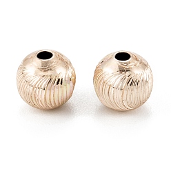 Echt 18 k vergoldet Messing Perlen, Lange andauernd, Bleifrei und cadmium frei, Runde, echt 18 k vergoldet, 6 mm, Bohrung: 1.4 mm