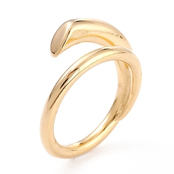 Golden Ionenbeschichtung (IP) 304 Edelstahl-Fingerringe, golden, us Größe 7 (17.3 mm), 2.5~10 mm