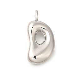 Letter D Стойки обшивки латунные подвески, без кадмия и без свинца, подвески с буквой az~z, Буква D, 23x11.5x5 мм, отверстие : 3 мм