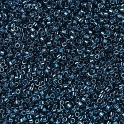 (DB0459) Galvanized Midnight Aqua MIYUKI Delica Beads, Cylinder, Japanese Seed Beads, 11/0, (DB0459) Galvanized Midnight Aqua, 1.3x1.6mm, Hole: 0.8mm, about 20000pcs/bag, 100g/bag