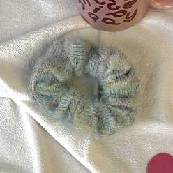 Светлый Стально-синий Морские ??шерстяные резинки для волос, аксессуары для волос для женщин, светло-стальной синий, 100 мм