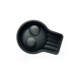 Черный Силиконовые пепельницы, украшение стола в домашнем офисе, череп, чёрные, 135x100x26 мм