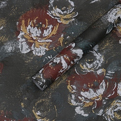 Серый Крафт-бумаги, букет цветов оберточная бумага, свадебное оформление, цветочным узором, серые, 590x520 мм, 10 простыни / мешок