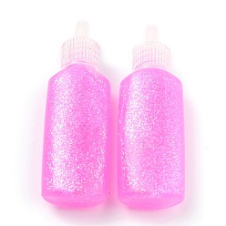 Фуксин Блестящий клей, дружественный клей-карандаш без запаха 3d, для декоративно-прикладного искусства, фуксиново-красные, 2.9x1.8x8.95 см