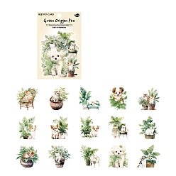 Темный Морско-зеленый 30 шт. водонепроницаемые декоративные наклейки для домашних животных, Самоклеящиеся наклейки для домашних животных и собак, для diy scrapbooking, темно-зеленый, 34~55 мм