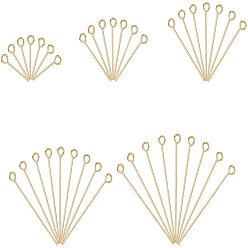 Золотой 304 штыри из нержавеющей стали, золотые, 7.4x7.2x1.7 см, 200 шт / коробка