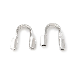 Платина Латунная проволока опекунов и защитников, без кадмия, без никеля и без свинца, платина, 5.5x5x1 мм, отверстие : 0.7 мм