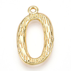 Letter O 304 подвески из нержавеющей стали, письмо амулеты, Письмо O, 23x13.5x3 мм, отверстие : 1.6 мм