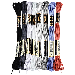 (52) Непрозрачная лаванда 8 мотки 8 цвета полиэстеровые швейные нитки, шнур из полиэстера для изготовления украшений, разноцветные, 0.5 мм, 8м/моток