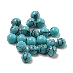 Synthetic Turquoise Dyed Handmade Synthetic Turquoise Cabochons, Half Round, 2.4x2mm