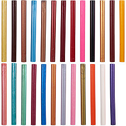 Mixed Color Sealing Wax Sticks, For Retro Vintage Wax Seal Stamp, Column, Mixed Color, 134x10.5~11mm, 1pc/color, 25pcs/set