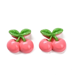 Ярко-Розовый Непрозрачные кабошоны из смолы, вишня, ярко-розовый, 13x14.5x7 мм