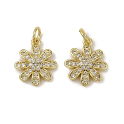 Настоящее золото 18K Латунные микро проложить кубического циркония подвески, , долговечный, без кадмия и без свинца, стойки покрытие, с целью перехода в кольце, реальный 18 k позолоченный, 14.5x12.5x3.5 мм, отверстие : 3.5 мм.